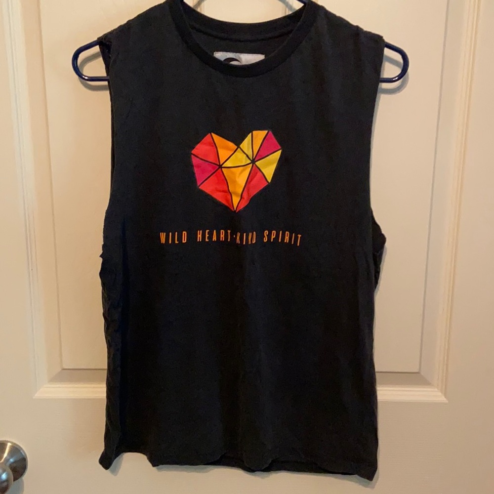 Zyia muscle tee Wild Heart-Kind Spirit